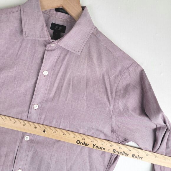 J Crew 120s 2 Ply Mens Size Small Ludlow Dress Shirt Spread Collar Career Work - Picture 5 of 10